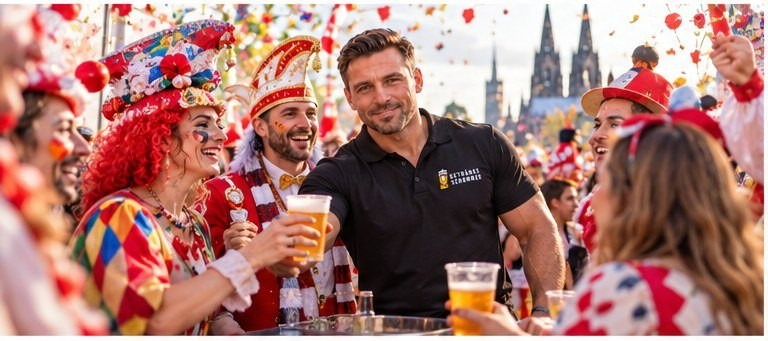 Karneval mit Getränke Schommer